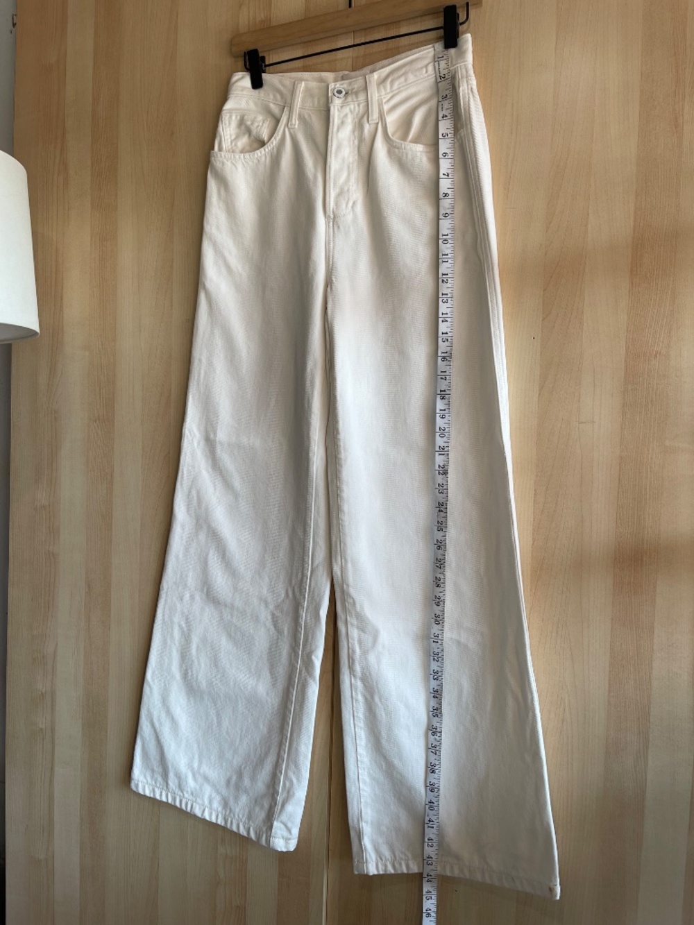 Favorite Daughter The Marsha Gardenia  White Wide-Leg Jeans - Picture 13 of 14